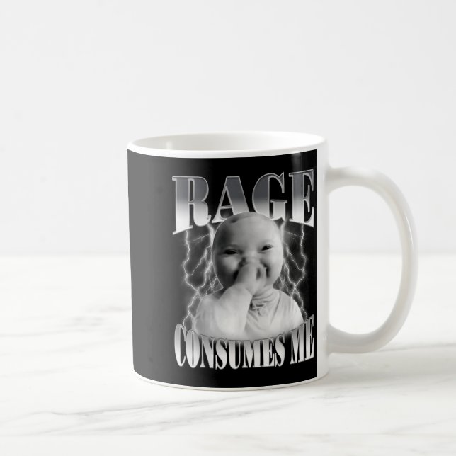 Mug Rage Consumes Me Funny Ai Baby Holding Laugh Brain (Droite)
