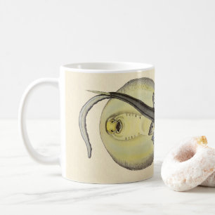 Mug Raies pastenagues tachetées, Animaux marins vintag