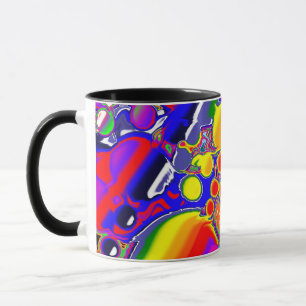 Mug Rainbow Blast Art Abstrait