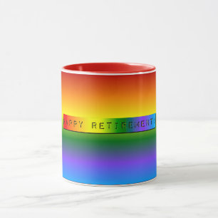 Mug Rainbow Bonne retraite !