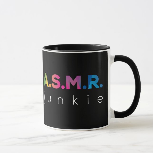 Mug Rainbow color ASMR junkie Black Edition (Droite)