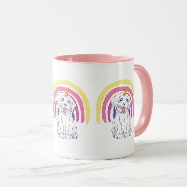 Mug Rainbow Dogicorn (Devant droit)