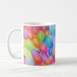 Mug Rainbow Dreams : Watercolor Balloon Art