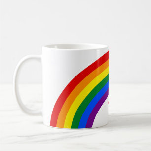 Mug RAINBOW FLAG BUTTON + your sign or text
