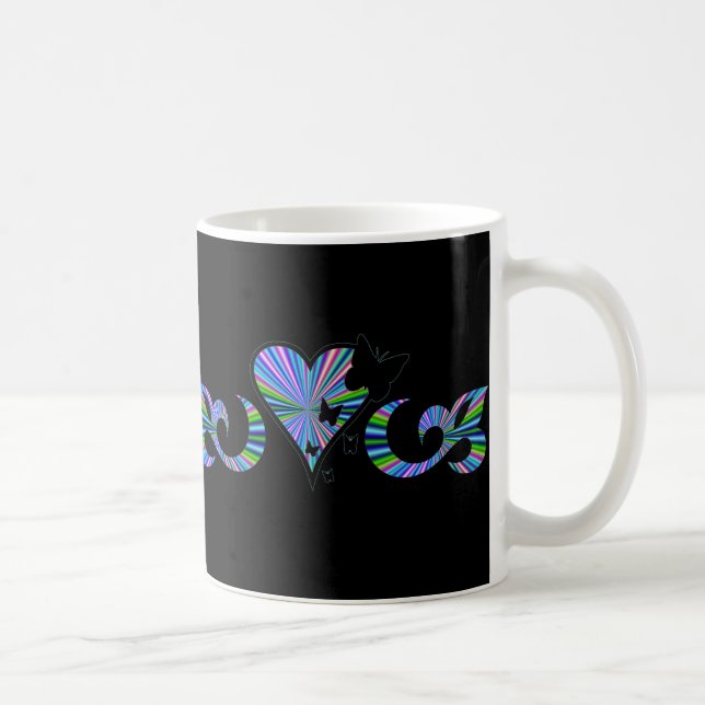 Mug Rainbow Heart Lily et Butterfly (Droite)