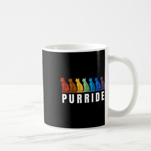 Mug Rainbow Lgbtq Mois Gay pride Purride Chats (Droite)