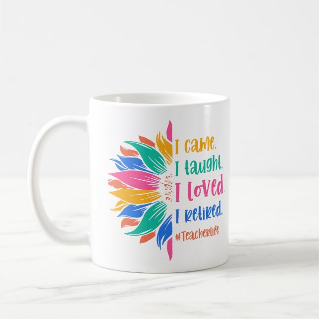 Mug Rainbow Ne Sous-Estime Jamais Un Enseignant D'Écol (Gauche)