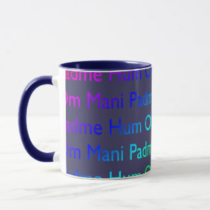 Mug Rainbow Om Mani Padme Hum sur violet