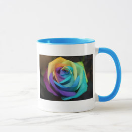 Mug Rainbow Rose Blossoms Park Party Douche Love Art