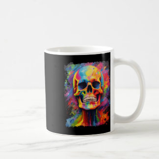 Mug Rainbow Skeleton Anatomie effrayant Halloween
