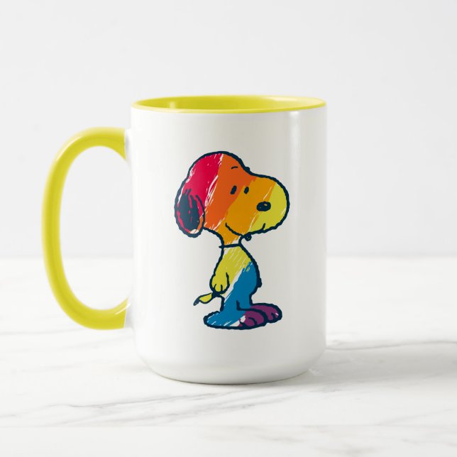 Mug Rainbow Snoopy (Gauche)