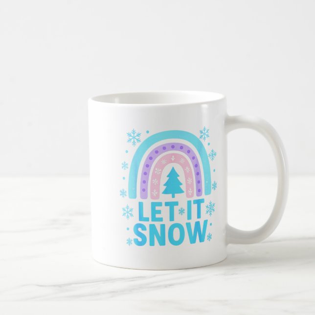 Mug Rainbow Snowflake Christmas Winter Day Suprter Let (Droite)