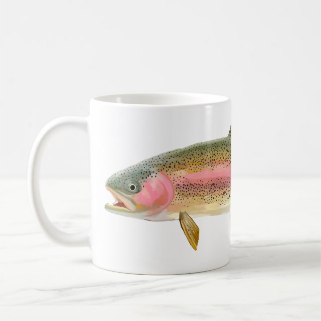 Mug Rainbow Trout Fly (Gauche)