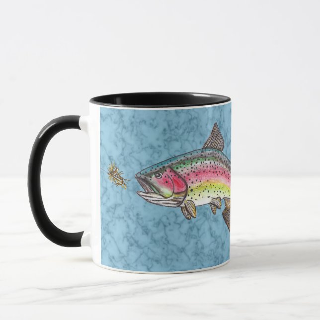 Mug Rainbow Trout Fly (Gauche)