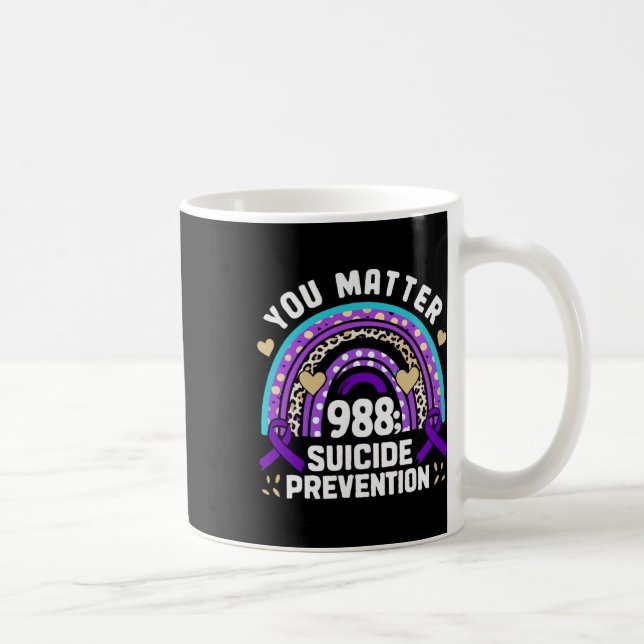 Mug Rainbow You Problem 988 Suicide Prevention Award (Droite)
