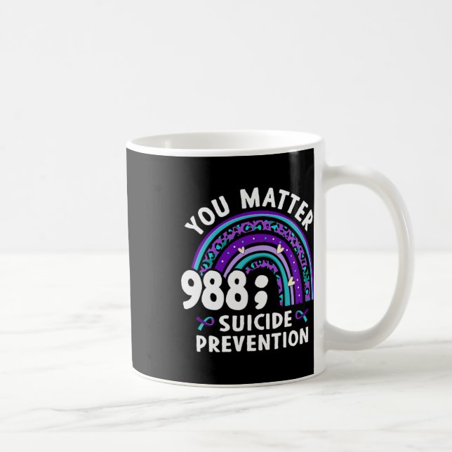 Mug Rainbow You Problem 988 Suicide Prevention Award (Droite)