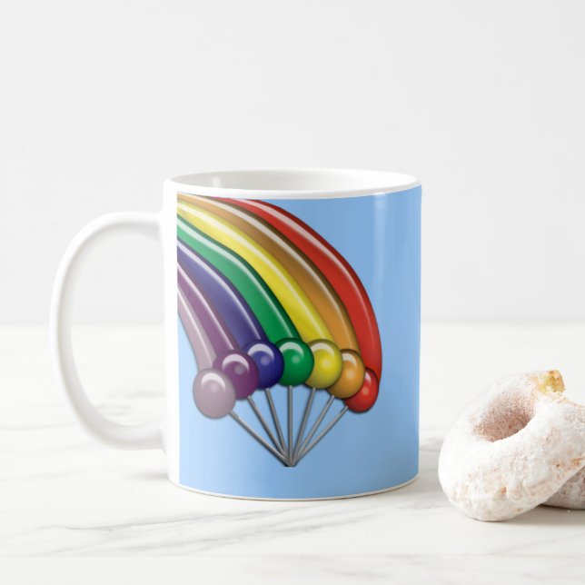 Mug Rainbows & Lollipops Boug personnalisable (Avec donut)