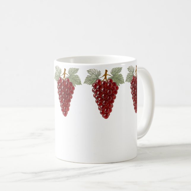 Mug Raisin de cristal rouge (Devant droit)