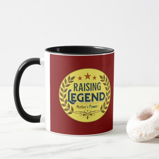 Mug Raising Legends – Mother’s Power Badge (Avec donut)