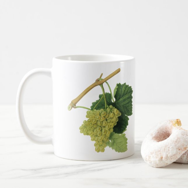 Mug Raisins de vin blanc sur la vigne, fruits alimenta (Avec donut)