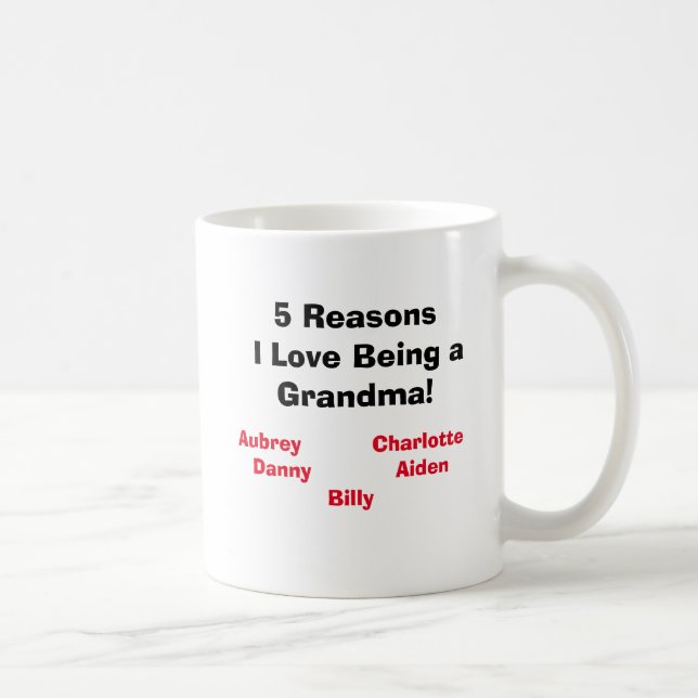 Mug "Raisonne l'amour d'I étant une grand-maman !" (Droite)