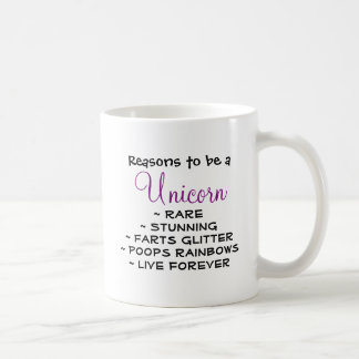 Mug Raisons d'être une licorne