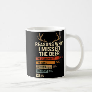 Mug Raisons drôles de chasseur pour lesquelles j'ai ra