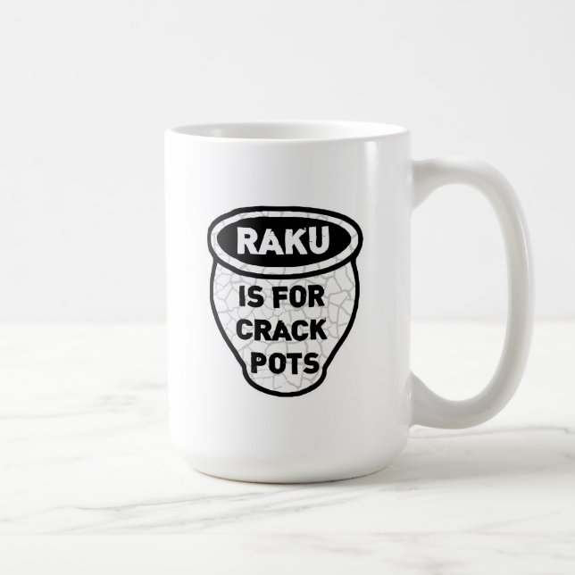 Mug Raku est pour des potiers de pots de fente (Droite)