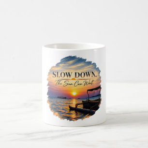 Mug Ralentir Le Soleil Peut Attendre Art De Coucher De
