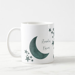 Mug Ramadan Kareem croissant étoiles Islam nom personn