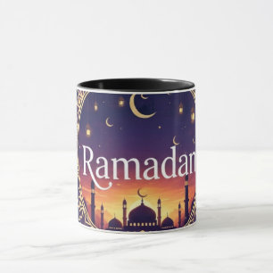 Mug Ramadan Kareem Moubarak Croissant Islam Iftar Souh
