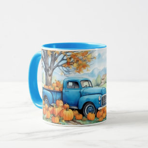 Mug Ramassage de Vintage d'Automne et Citrouilles