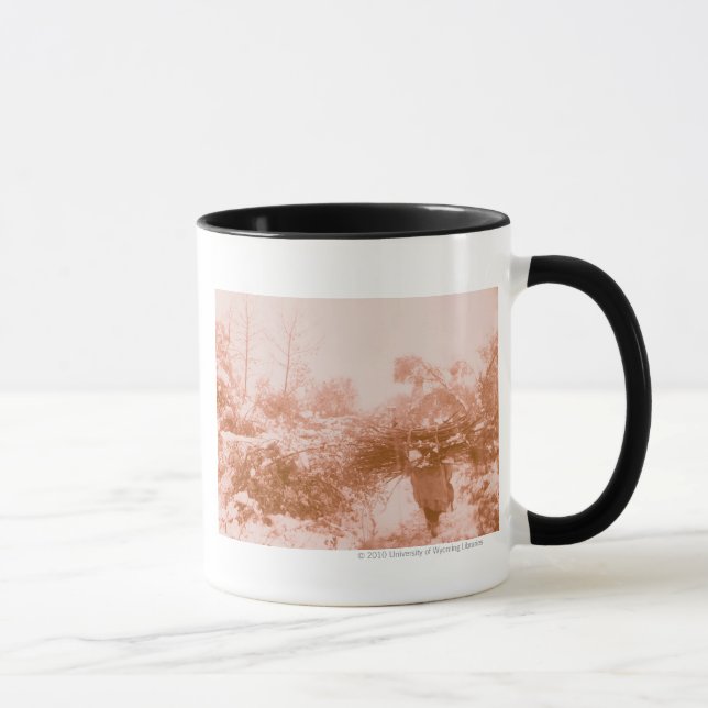Mug Ramasseur en bois de femme (Droite)