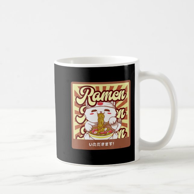 Mug Ramen Cat Neko Anime Kawaii Amoureux des chats jap (Droite)