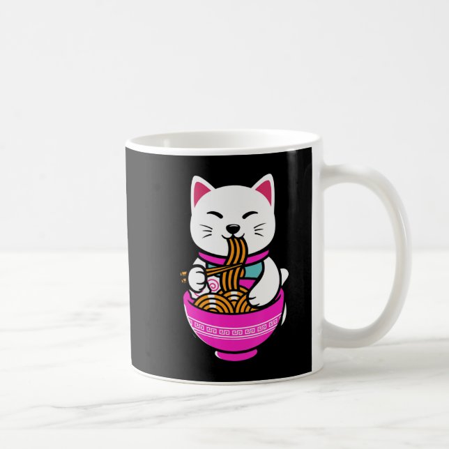 Mug Ramen Chat Anime Neko Cadeau Kawaii (Droite)