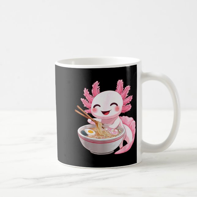 Mug Ramen d'axolotl d'anime kawaii  (Droite)