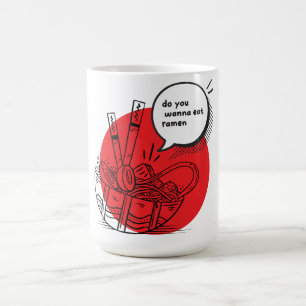 Mug Ramen Kawaii Mignon - Nourriture Japonaise Drôle