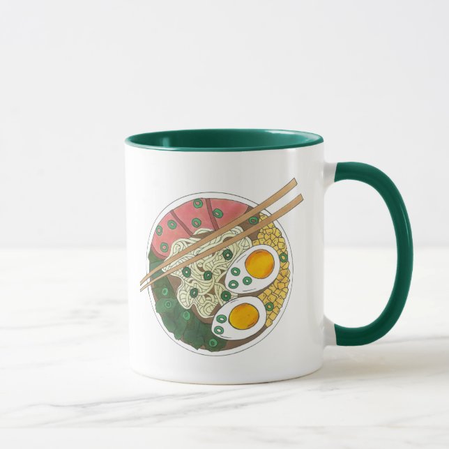 Mug Ramen Noodles Bowl Restauration Japonaise Foin (Droite)