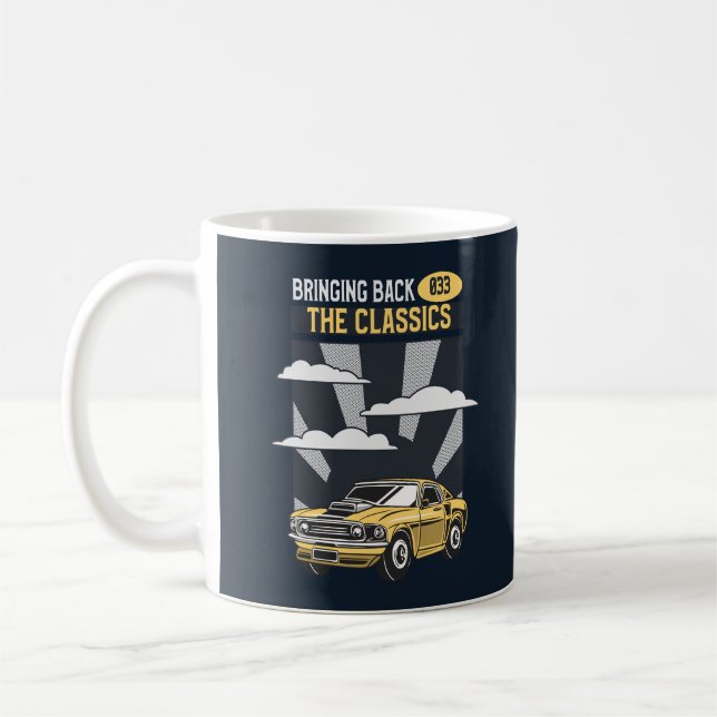 Mug Ramenez la voiture classique Retro Muscle (Gauche)