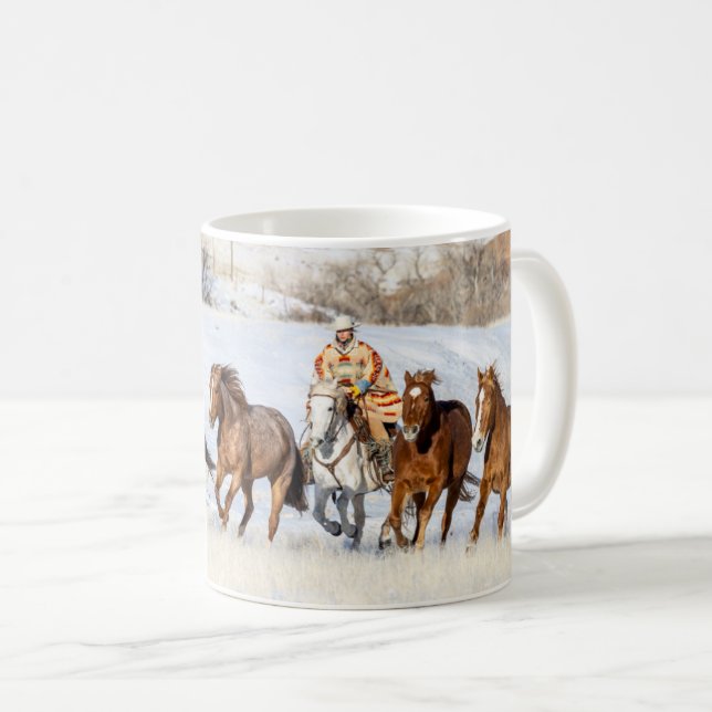 Mug  Ranch de chevaux Hideout, wrangler et chevaux (Devant droit)