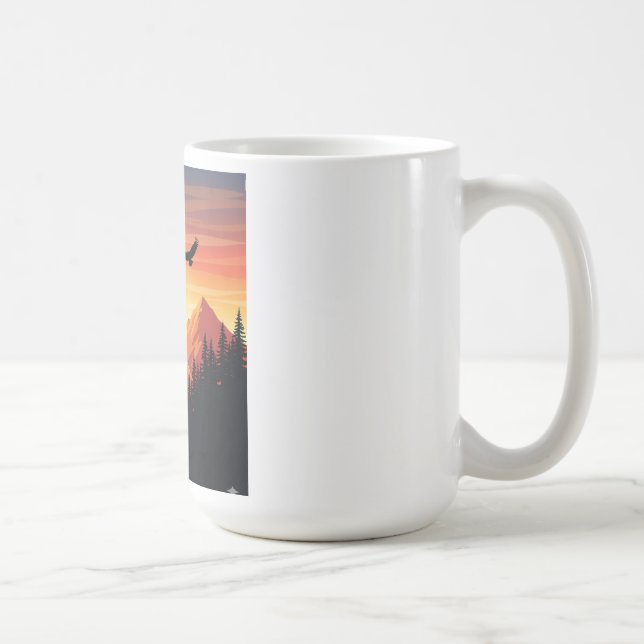 Mug Randonnée Aventure Sunset Mountain T-Shirt Nature  (Droite)