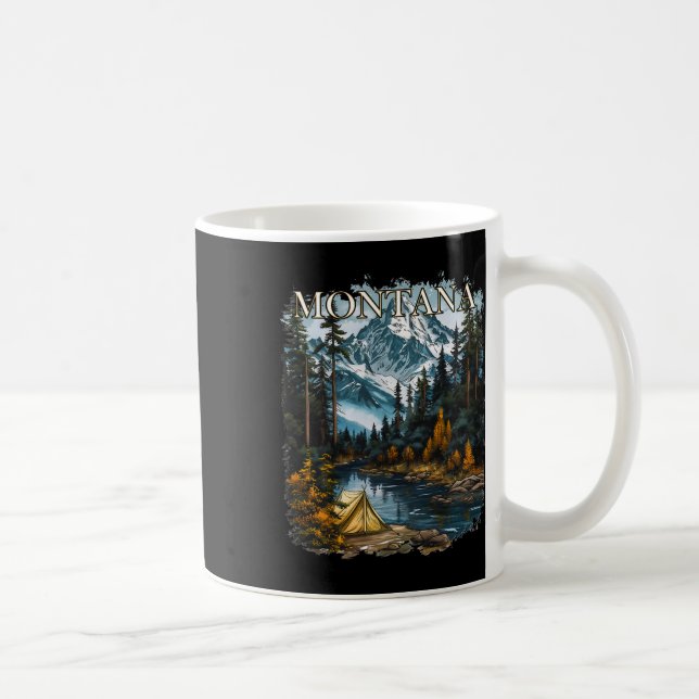 Mug Randonnée Camping Chasse Extérieur Montana  (Droite)