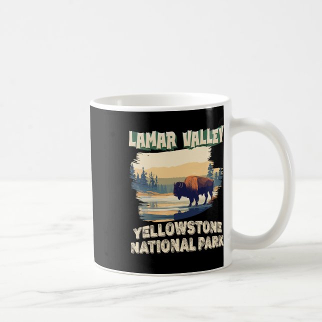 Mug Randonnée de bison dans la vallée de Lamar du parc (Droite)