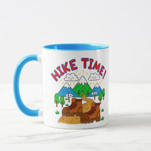 Mug Randonnée Enfants Dessin avec Montagnes