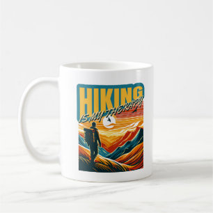Mug Randonnée Est Mon Thérapie Funny Montagnes Escalad