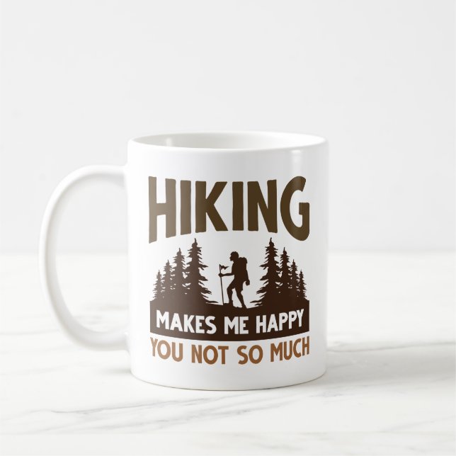 Mug Randonnée Me Rend Heureux Que Tu Ne Sois Pas Tant (Gauche)