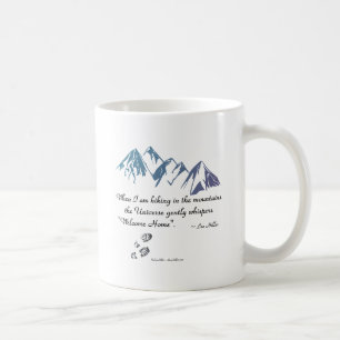 Mug Randonnée montagnes L'Univers murmure Bienvenue à