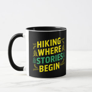 Mug Randonnée où les histoires commencent