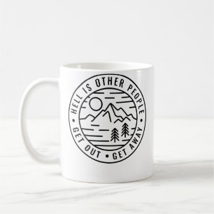 Mug Randonnée Sac À Dos L'Enfer C'est Les Autres Drôle