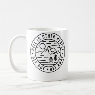 Mug Randonnée Sac À Dos L'Enfer C'est Les Autres Drôle